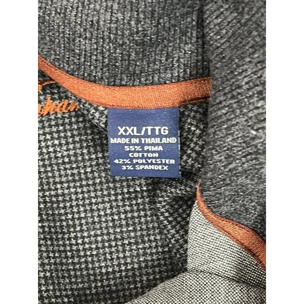 Tommy Bahama‎ Blend Pullover Sweater Gray XXL Long Sleeve Button Mens 2XL
